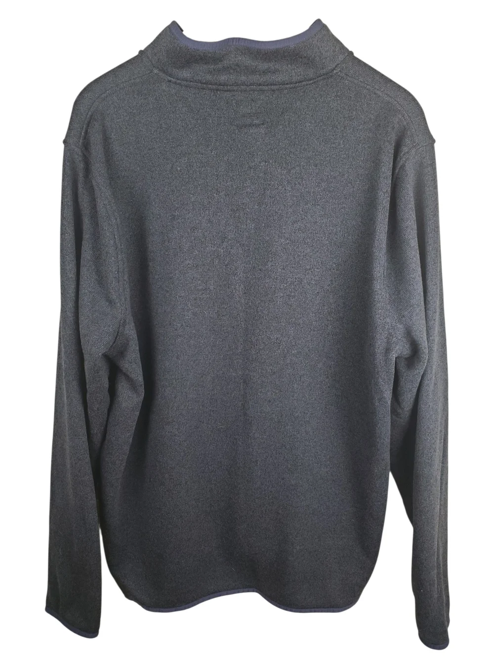 J. Crew Men's Fleece Quarter Snap Pullover Sweatshirt Charcoal Gray XXL. #355